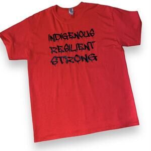Indigenous Resilient Strong T-shirt Size Large Native American Pride Graphic Tee